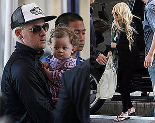 Photos of Nicole Richie and Joel Madden with Harlow at LAX