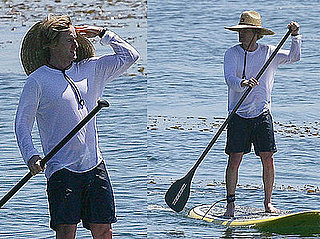 Photos of Owen Wilson Paddle Surfing in Hawaii