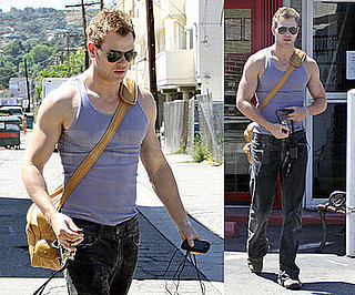 Photos of Kellan Lutz Showing Off his Muscles in LA