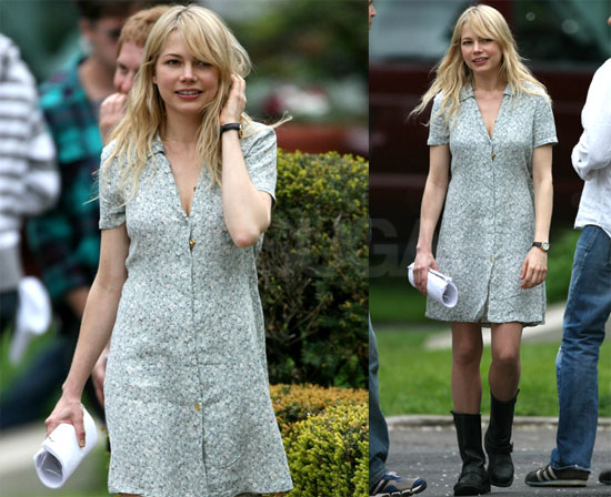 Michelle on Set