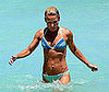 Photo of Kelly Ripa Wearing a Bikini and Swimming in Miami
