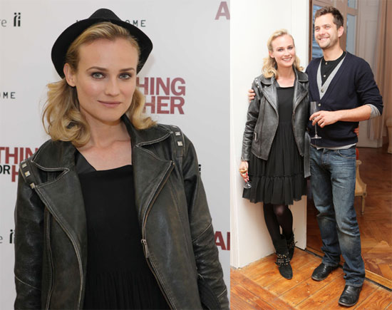 Josh is By Diane's Side at Her Premiere