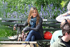 Photos of Jennifer Aniston and Jason Bateman on the Set of The Baster in NYC