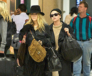 Photo Slide of Mary-Kate and Ashley Olsen at LAX