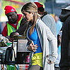 Jen on Set