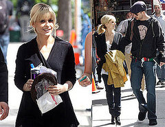 Photos of Pregnant Sarah Michelle Gellar and Husband Freddie Prinze Jr on the NYC Set of The Wonderful Maladies