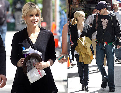 Photos of Pregnant Sarah Michelle Gellar and Husband Freddie Prinze Jr on the NYC Set of The Wonderful Maladies