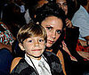 Slide Photo of Victoria Beckham and Romeo Beckham at the American Idol Season Eight Finale