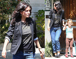 Photos of Courteney Cox Picking Up Coco Cox From School in LA