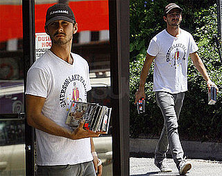 Photos of Shia LaBeouf Buying Used DVDs in LA