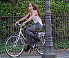 Photo Slide of Beyonce Knowles Riding a Bike in Dublin