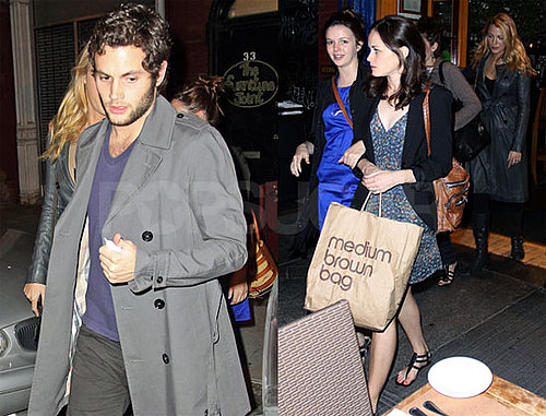 Photos of Penn Badgley at Dinner With Blake Lively, Amber Tamblyn, Alexis Bledel in NYC