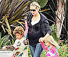 Photo Slide of Pregnant Heidi Klum with Kids Henry and Leni Leaving Pre-School in LA