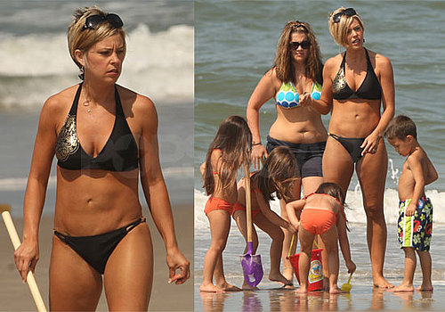 Photos of Kate Gosselin in a Bikini in North Carolina With Her Kids