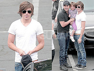 Photos of Zac Efron Filming Guest Starring Role on Entourage in LA