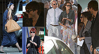 Photos of Bruce Willis, Demi Moore, Ashton Kutcher, Emma Heming, Rumer Willis, at Scout Willis's Graduation Party