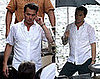 Johnny Depp Wet on Set