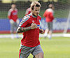 Photo Slide of David Beckham Practicing With the English Team