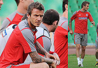 Photos of David Beckham Playing Soccer in London