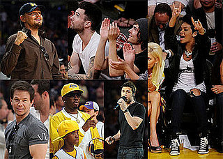 Photos of Leonardo DiCaprio, Zac Efron, Rihanna, Diddy at Lakers Game Two of the Finals
