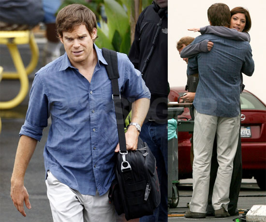 Michael C Hall on Dexter Set 