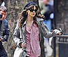 Slide Photo of Keira Knightley in London Shooting a Movie