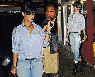 Photos of Rihianna Leaving Dinner at Scalinatella Restaurant
