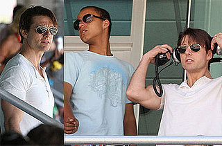 Photos of Tom Cruise and Connor Cruise on Father's Day at NASCAR in Sonoma, Cailfornia