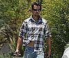 Photo Slide of Josh Duhamel Moving Luggage in LA