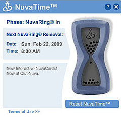 NuvaTime Reminds You When to Change Your NuvaRing! NuvaTime Reminds You When to Change Your NuvaRing!