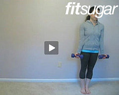Multitasking Move: Walking Squats With Bicep Curls and Overhead Press