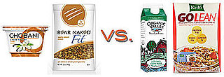 Side-by-Side Nutritional Comparson of Yogurt and Granola vs. Cereal and Milk