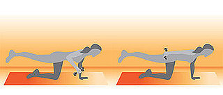 Balancing Tricep Kickback Exercise
