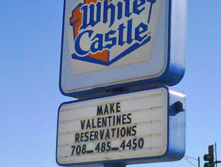 It's a White Castle Valentine's Day!