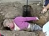 Woman Falls in Ditch