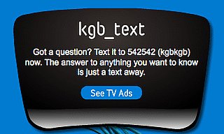 Text KGB For Answers at Your Fingertips