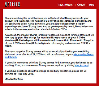 Netflix Raises Blu-ray Access Prices Netflix Raises Blu-ray Access Prices