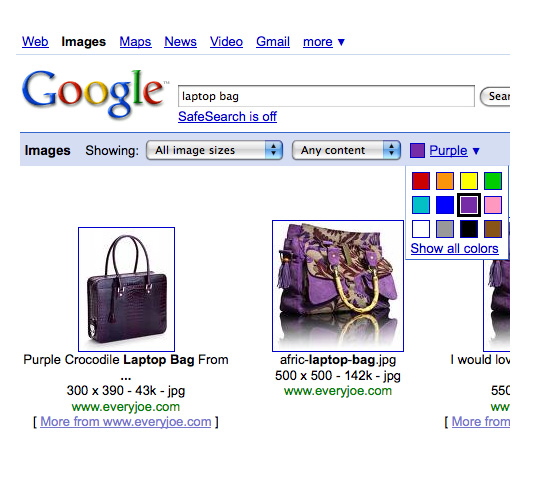 Google Search - With Color! 