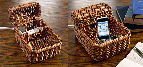 Rattan Charging Station From Pottery Barn