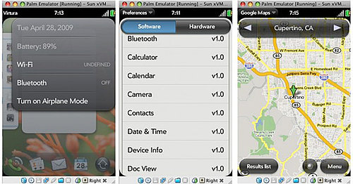 Palm Pre OS Screenshots Leaked Palm Pre OS Screenshots Leaked