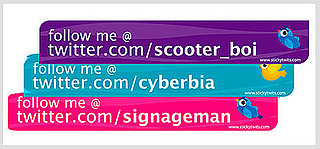 Pimp Your Ride With a "Follow Me" Twitter Sticker 