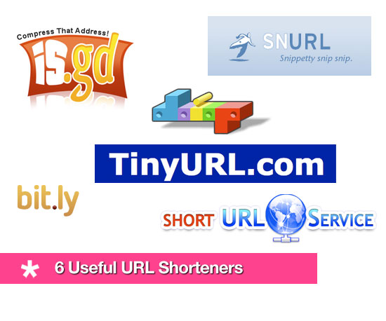 6 Useful URL Shorteners 6 Useful URL Shorteners