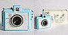 Golden Half Superheadz Blue Camera Designed by Chelsea Maika