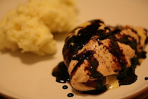 Blue Cheese and Sun-Dried Tomato Stuffed Chicken Breasts with Balsamic Glaze