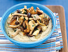 Recipe for Truffled Mushrooms With Whipped Beans Recipe for Truffled Mushrooms With Whipped Beans