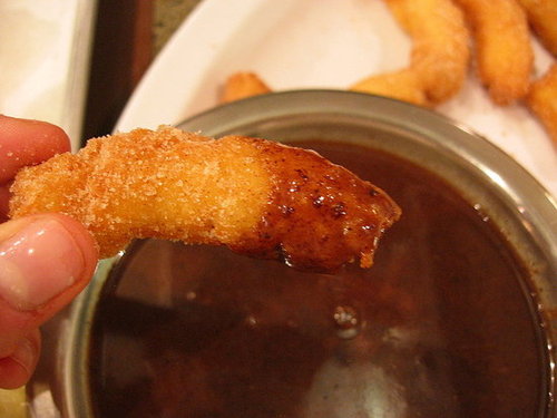 Parties That Cook Recipe For Cinnamon Churros With Chocolate Dipping Sauce