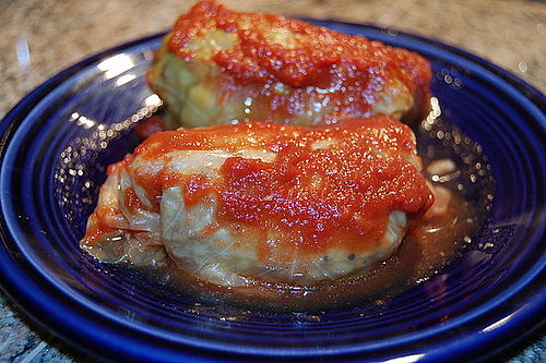Slow Cooker Recipe for Golumpki Stuffed Cabbage Rolls