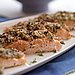 Roasted Salmon With Lemon Herb Matzo Crust