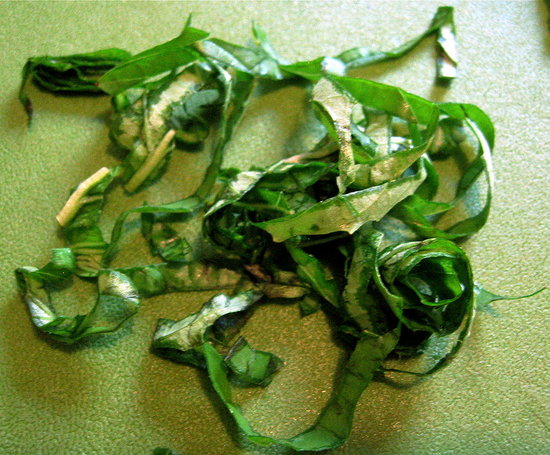 How to Chiffonade Vegetables
