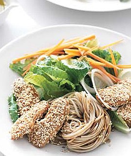 Fast & Easy Recipe For Sesame Crusted Chicken With Soba Noodles